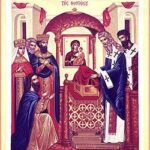 Placing the Belt of the Theotokos